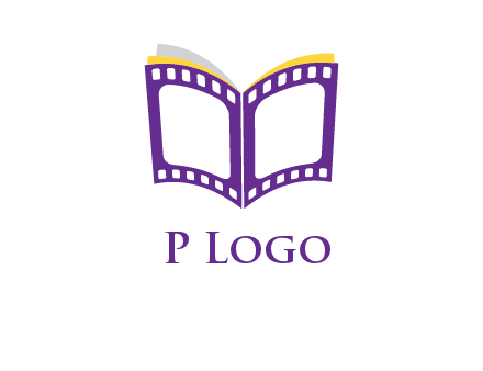 book of film reel logo