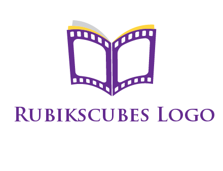 book of film reel logo