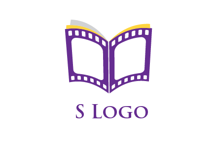 book of film reel logo