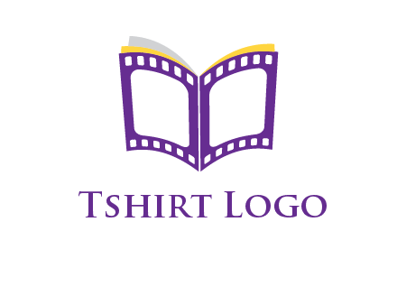 book of film reel logo