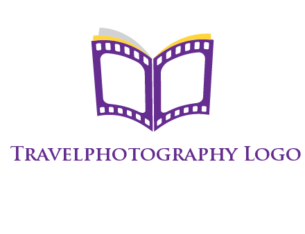 book of film reel logo