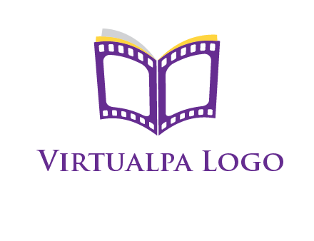 book of film reel logo