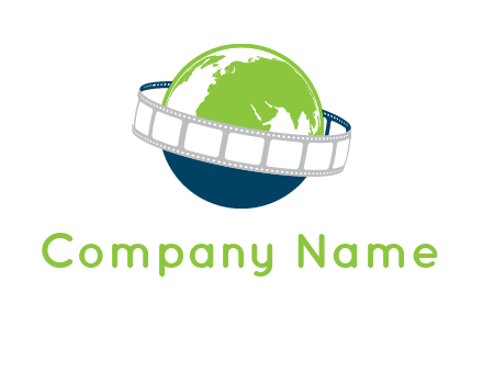 film reel around the globe logo