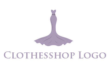 bride strapless long dress logo