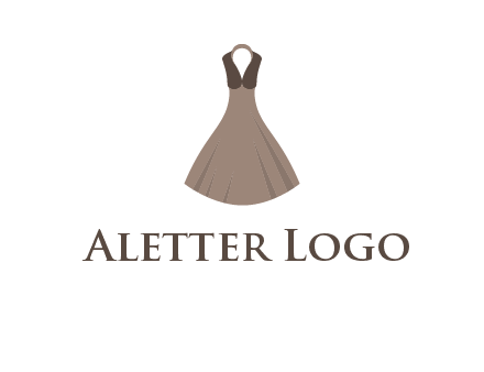 fashionable girl dress logo