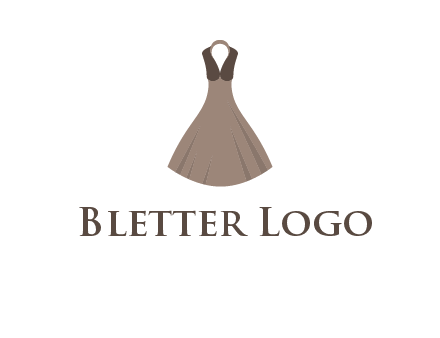 fashionable girl dress logo