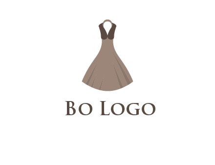 fashionable girl dress logo