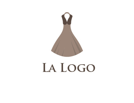 fashionable girl dress logo