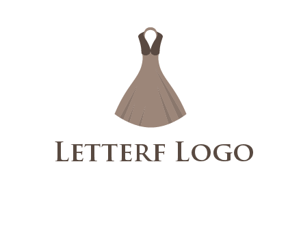 fashionable girl dress logo