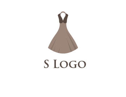 fashionable girl dress logo