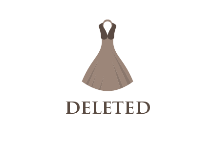 fashionable girl dress logo