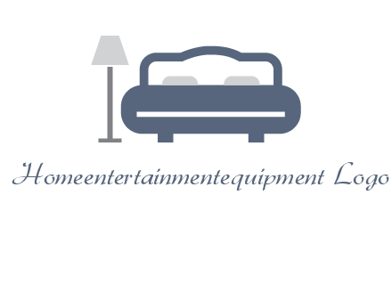 bed with lamp icon