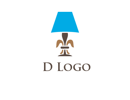 abstract lamp logo