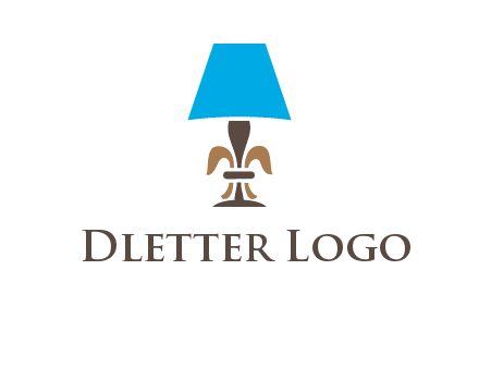 abstract lamp logo