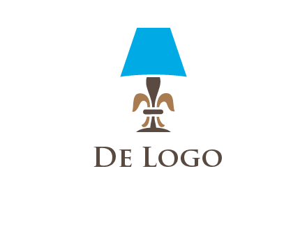 abstract lamp logo