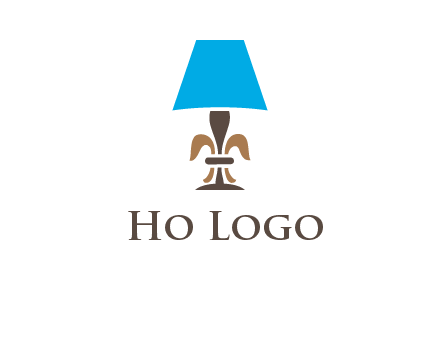 abstract lamp logo