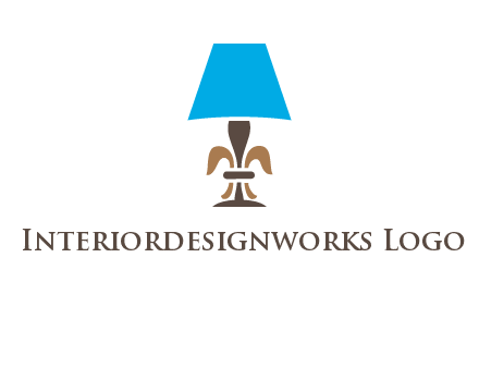 abstract lamp logo