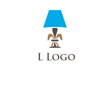 abstract lamp logo