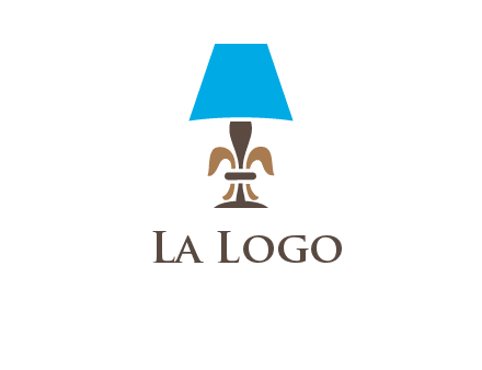 abstract lamp logo