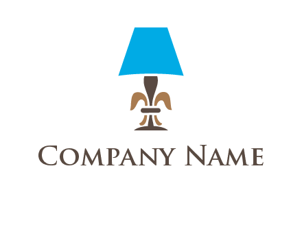 abstract lamp logo