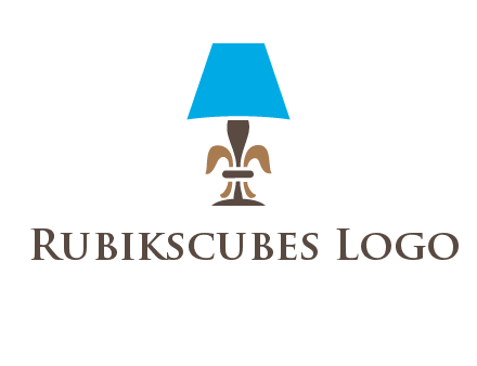 abstract lamp logo