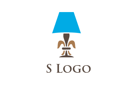 abstract lamp logo