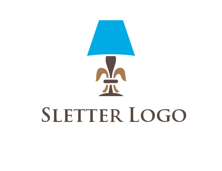 abstract lamp logo