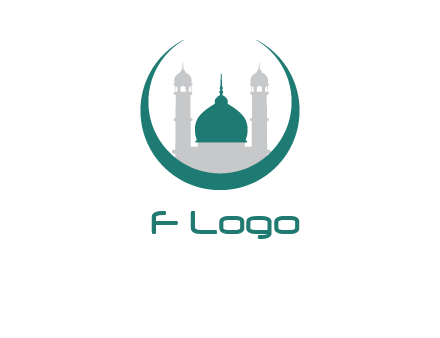 mosque inside the circle swoosh logo