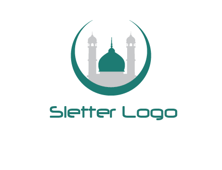 mosque inside the circle swoosh logo