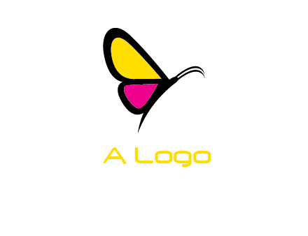 abstract butterfly logo