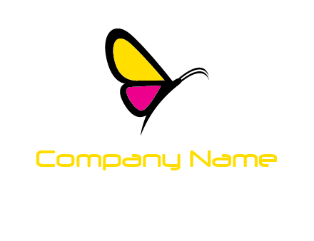 abstract butterfly logo