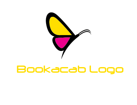 abstract butterfly logo