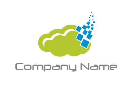 cloud squares  information technology logo