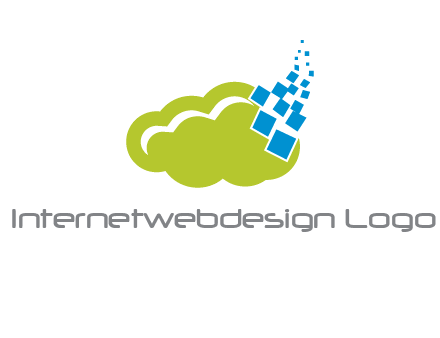 cloud squares  information technology logo