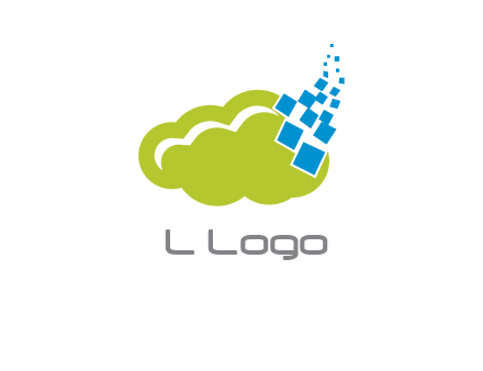 cloud squares  information technology logo