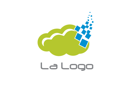 cloud squares  information technology logo