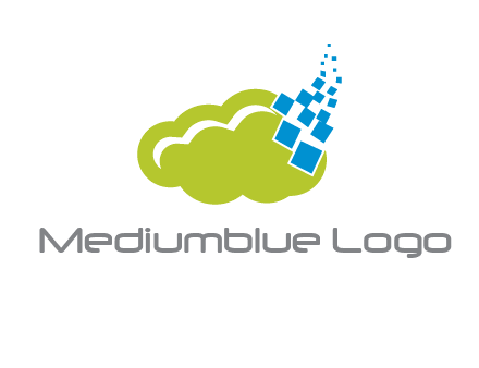 cloud squares  information technology logo