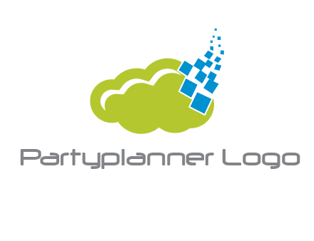 cloud squares  information technology logo