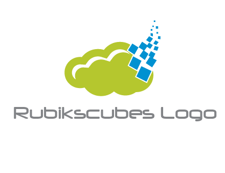 cloud squares  information technology logo