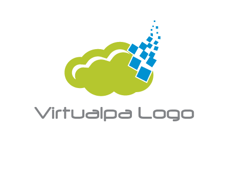 cloud squares  information technology logo