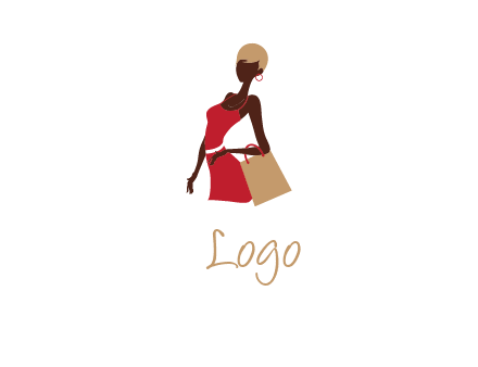 Premium Vector  Fashion brand logo for luxury woman dress and custom hand  made design