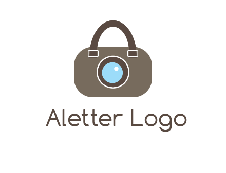 camera lens merged with beg logo