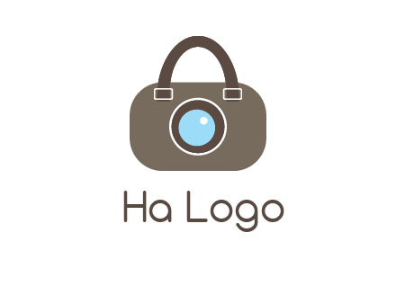 camera lens merged with beg logo