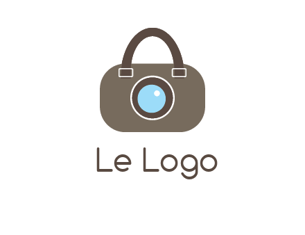 camera lens merged with beg logo