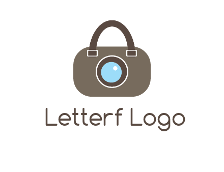 camera lens merged with beg logo