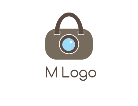 camera lens merged with beg logo