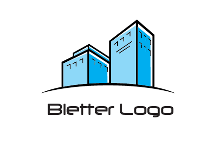 abstract buildings logo