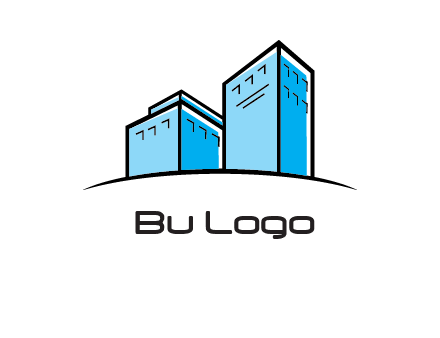 abstract buildings logo