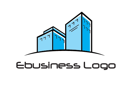 abstract buildings logo