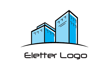 abstract buildings logo